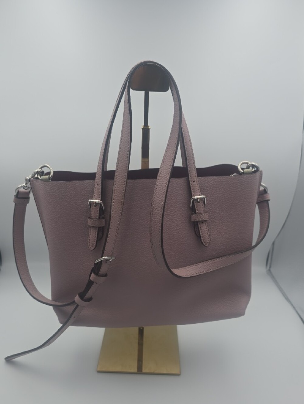 Coach Mollie 25 Ice Pink Leather Small Tote W/ Silver Hardware (EUC)π©Άππ©Ά - Picture 16 of 16